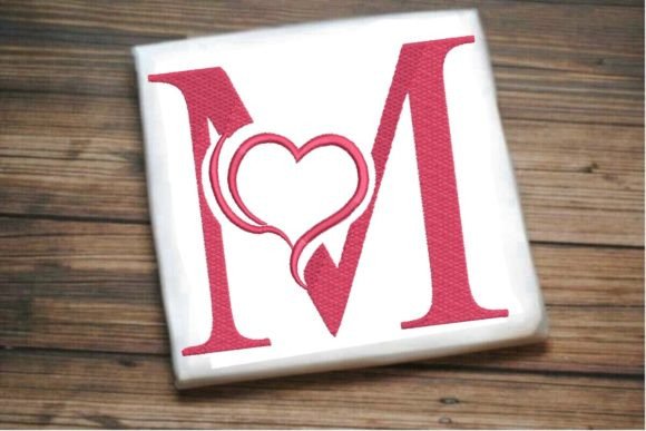 Beautiful M Letter Heart Alphabet Embroidery Review