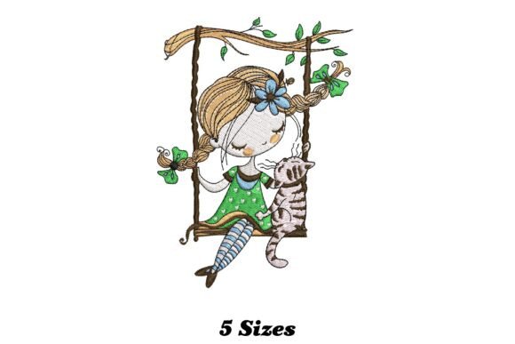 Charming Girl Swinging: A Seasonal Embroidery Review