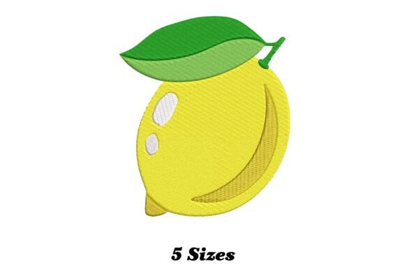 Fresh Lemon Fruit Embroidery Review