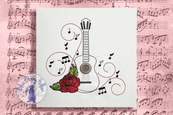 Guitar and Rose Embroidery Review