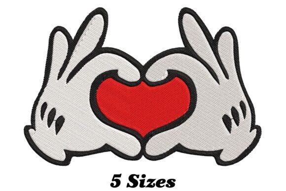 Heart Shape Hands Embroidery Review