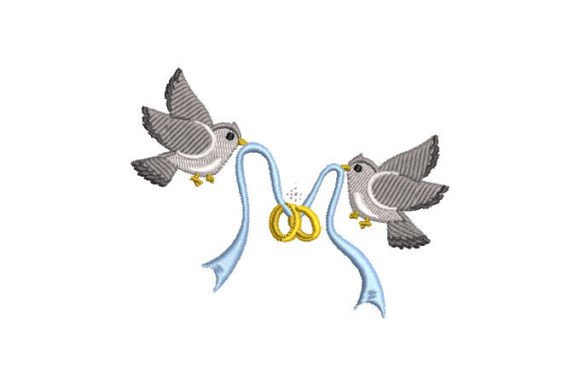Love Doves Carrying Wedding Rings Review