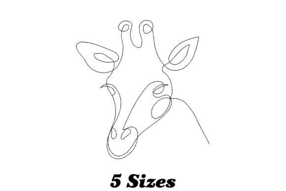 One Line Giraffe Embroidery Review