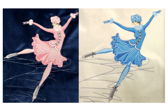 The Figure Skater in Retro Style Embroidery Review
